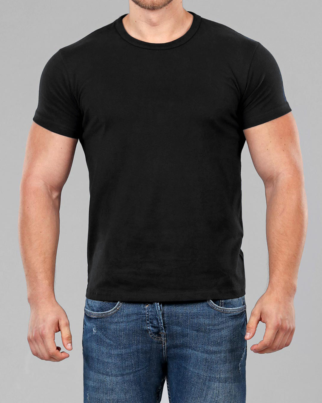 Perfectly fitted black t-shirt